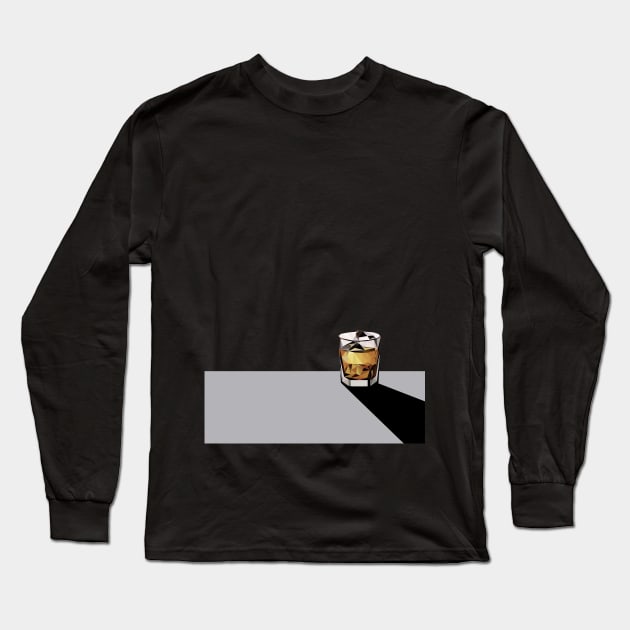 Low-poly Scotch - Black Long Sleeve T-Shirt by thedustyshelves
